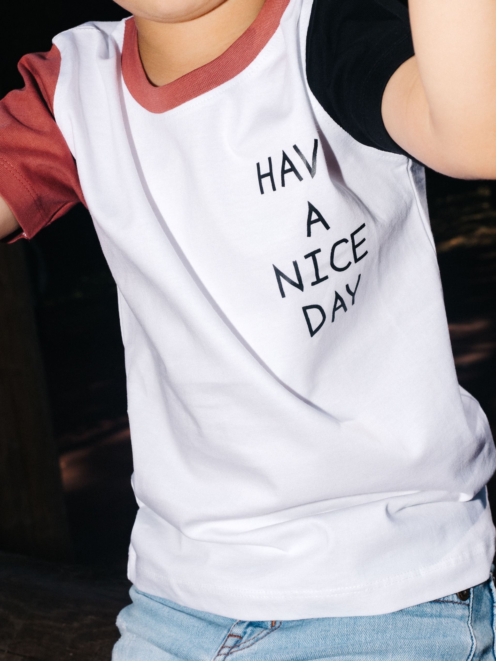 kids tshirt colourblock white, black and maroon kids tshirt colourblock white, black and maroon
