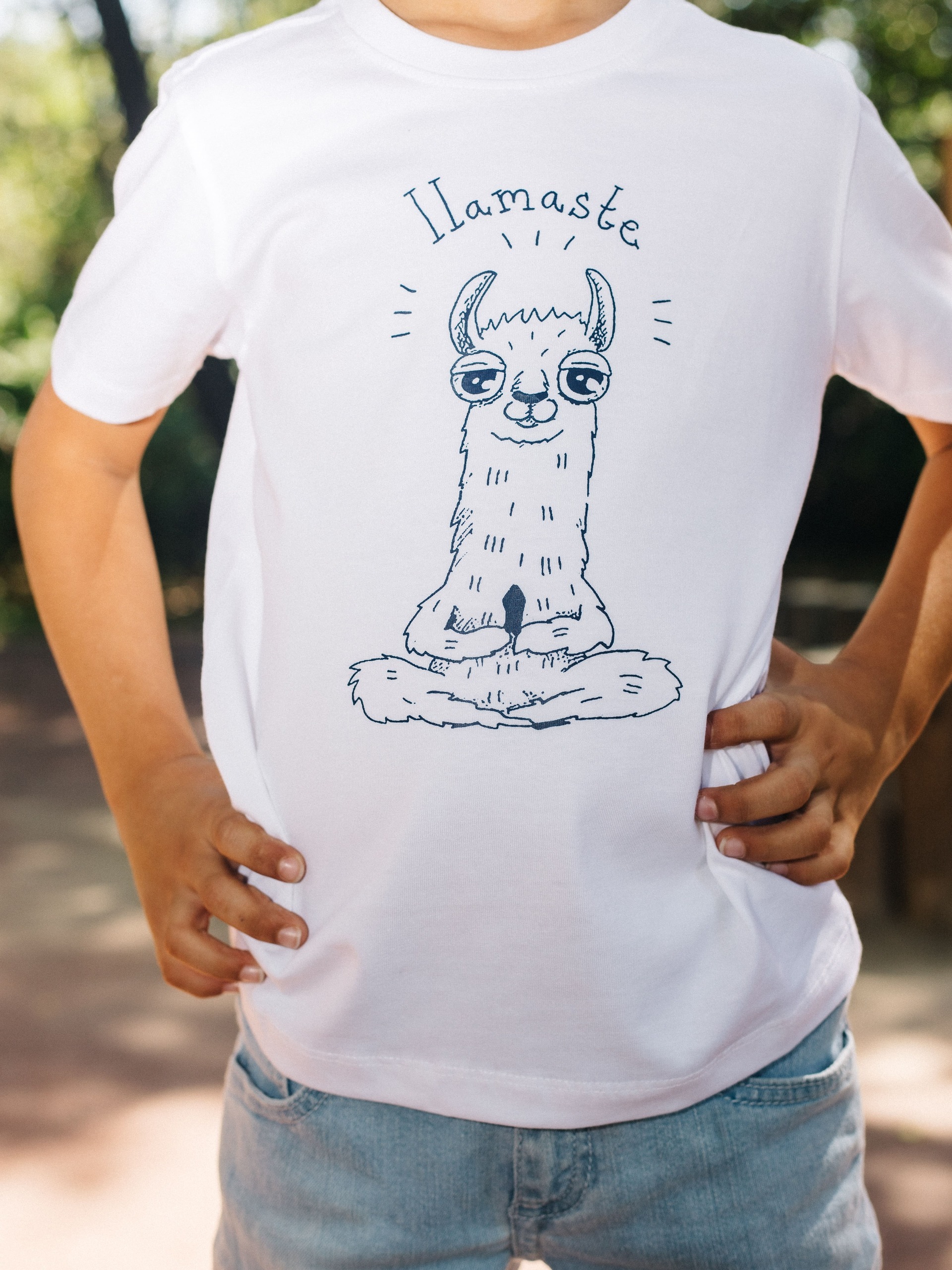 kids tshirt white lama kids tshirt white lama